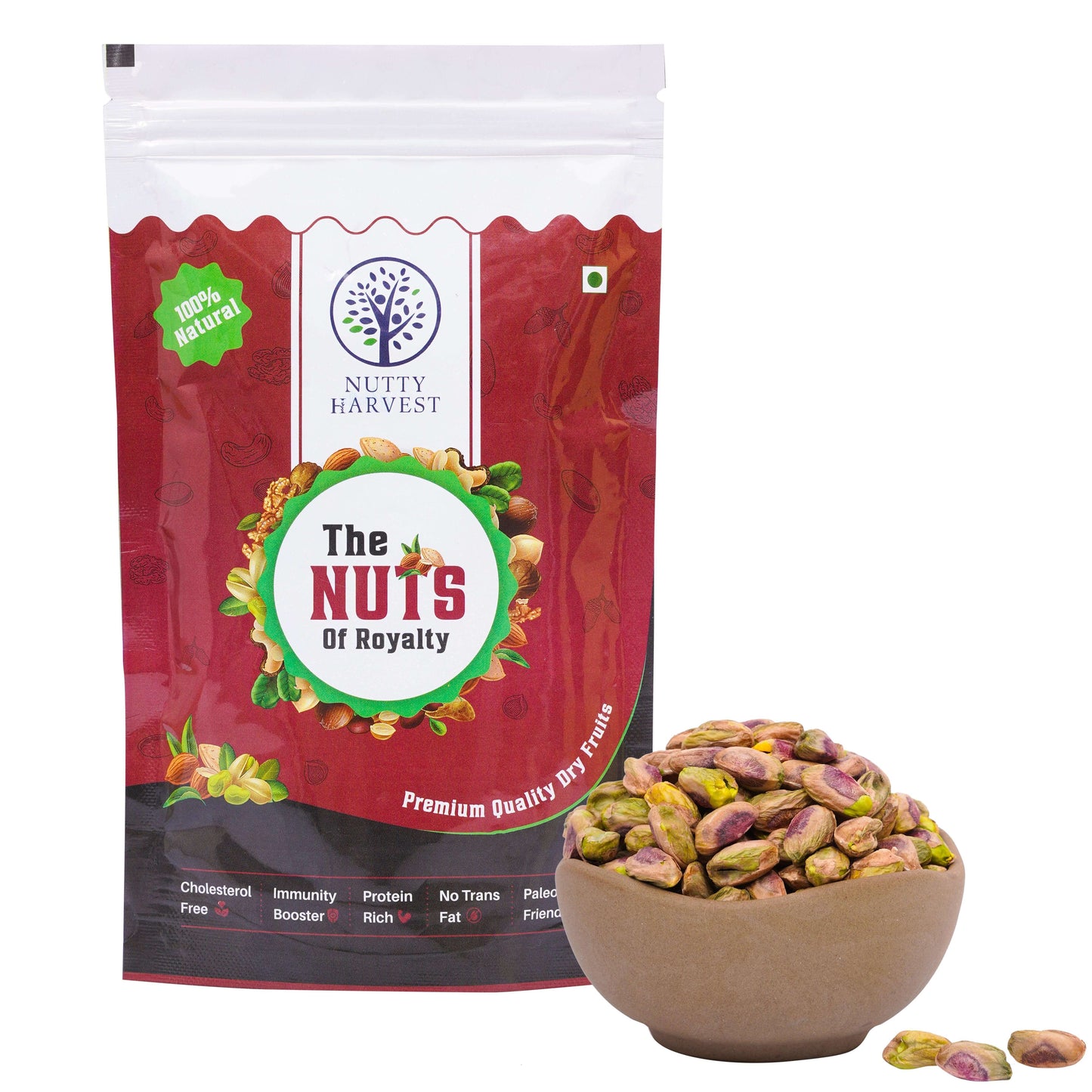 Premium Pistachios Kernels - Nutty Harvest | Premium Dry Fruits and Seeds