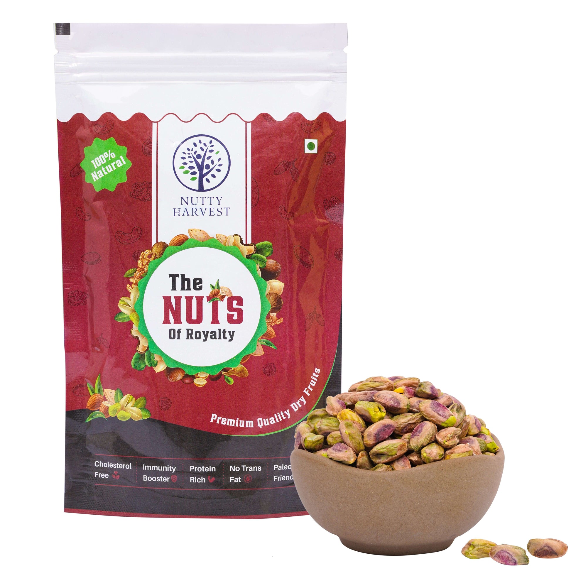 Premium Pistachios Kernels - Nutty Harvest | Premium Dry Fruits and Seeds